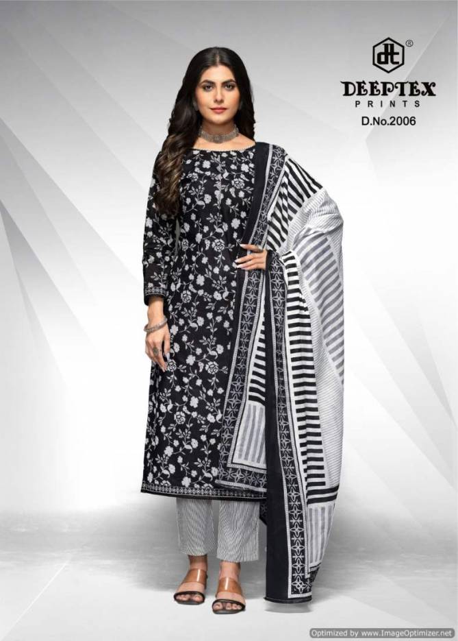 Aaliza Black And White Vol 2 By Deeptex Printed Pure Cotton Dress Material Suppliers In Mumbai